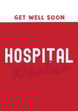 Cheeky Get Well Card - Hospital Wanker created by Giddy Kipper