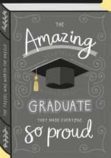 Heartfelt Graduation Card - Book - So Proud created by Two For Joy Illustration