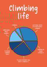 Funny Birthday card - Climbing/Bouldering Life created by Spekle Studio