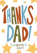 Cute Father’s Day Card - Thanks Dad created by MOUSE CARDS