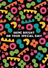 Neon Glow Birthday: Shine Bright on Your Special Day! created by Cherbear Creative Studio