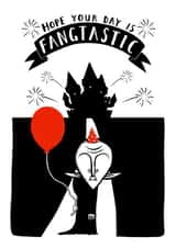 Cute Birthday Card - Vampire - Fangtastic created by Jimmy Doodle