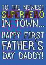 Cute Father's Day Card - 1st - Superhero Daddy created by Designs by Ru