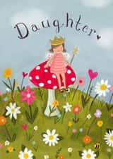 Cute Birthday Card - Daughter - Fairy Toadstall created by Love Lucy Illustration
