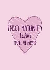Cute Pregnancy Card - Maternity Leave created by Spekle Studio