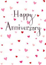 Pretty Anniversary Card - Hearts created by Love Lucy Illustration