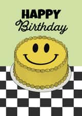 Smiley Face Cake Birthday Card created by Boldfish Designs