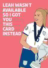 Leah Williamson Card created by Emily Render