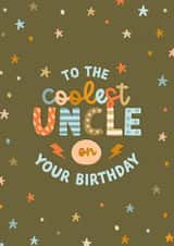 Cute Birthday Card - Coolest Uncle created by The Pattern Press