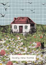 Lovely New Home Card - Congratulations on your New Home - Country Cottage Card created by Aimee Mac Illustration