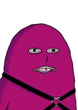 Funny & Cheeky 3rd Wedding Anniversary Card - Leather Anniversary - Gimp Dude created by Colossal Studio