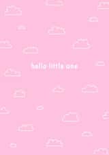 Hello Little One - Baby - New Parents- Cute created by CurlyLocksCanvasesUK