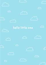 Hello Little One - New Baby- Cute - Blue Card created by CurlyLocksCanvasesUK