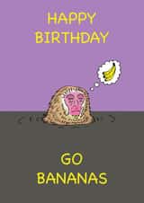 Monkey Birthday Card created by Luke C