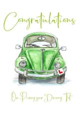 Traditional Congratulations Card - Driving Test created by Sarah Gibbs