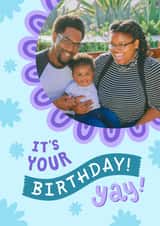 Personalised Birthday Photo Card created by Josie Gledhill - female pretty Birthday Personalised Photo Card 22102