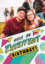 Personalised Birthday Photo Card created by Josie Gledhill - retro male Birthday Personalised Photo Card 22108