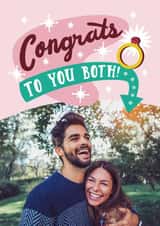 Personalised Engagement Photo Card created by Josie Gledhill - congrats congratulations Engagement Personalised Photo Card 22109
