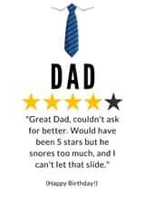 Funny Dad Birthday Card created by Cheeky Card Co