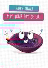 Funny Diwali Card - Diya Lamp created by Quitting Hollywood