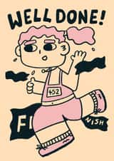 Well done card for girls or women created by Vicky Hughes