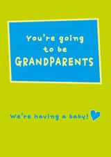 Cute Pregnancy Announcement Card For Grandparents-To-Be created by size3art