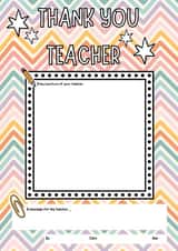 Thank you teacher, fun interactive card created by Oh So Jottie Designs