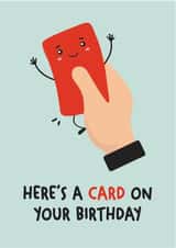 Football Joke Birthday Card For Football Fan. created by Michael Cutler