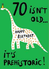 Funny 70th card created by Earlybird