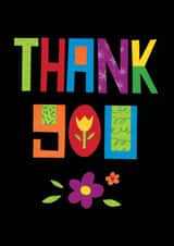 Paper cut letters spelling Thank You to show someone how grateful you are. created by Slinkeee Illustration