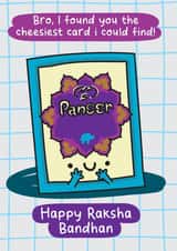 Cute And Funny Rakhi Card - Cheesiest Rakhi Card created by The Playful Indian