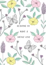 Pretty Maternity Card - Leaving to Have a Little One created by Marie Goodchild