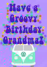 Groovy Birthday Card for the Amazing Grandma in your Life - Retro - Hippie created by AcePop Designs