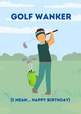 Funny Golf Birthday Card - Ideal for the Golfer in your family or friend group created by Cheeky Card Co
