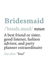 Cute Bridesmaid Definition Card - Will You Be My Bridesmaid? created by @RoseDesignCards