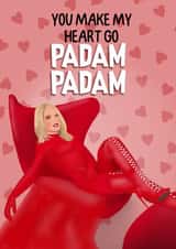 Funny Music Quote Anniversary Birthday Card - Love - Kylie Padam Padam created by I Draw Stuff 