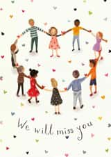 We will miss you card created by Love Lucy Illustration
