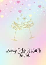 Funny Wedding Card for Newly Wed couple created by Dreamy Designs