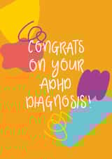 Neurodiversity Card - Congrats On Your ADHD Diagnosis created by Xoxo Designs by Ruth