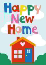 Cute New Home Card - Colourful card for a new home - Happy New Home created by Poppekins