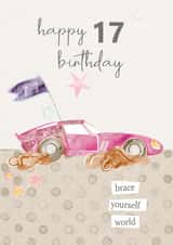 17th Birthday Card for the special young adult that's about to drive. created by One and Only