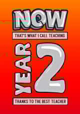 Cute teacher card for year 2 pupils created by @MisterDave