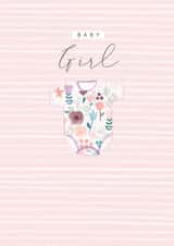 New Baby - Baby Girl - contemporary/modern - Baby Vest created by Laura Darrington Design Ltd.