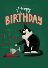 Funny Birthday Card - Naughty Cat created by AbiGoLucky