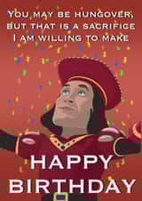 Funny Shrek Lord Farquaad Birthday Card For Friend - You May Be Hungover created by Pear Shaped