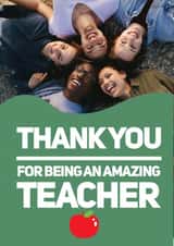 Personalised Thank You Photo Card created by Kerrylovescards - Teacher amazing Thank You Personalised Photo Card 15473