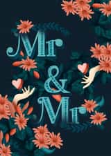 Mr & Mrs Wedding or Aniversary Card created by Natalia Maca
