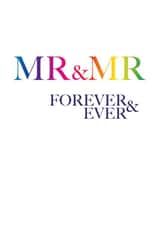 Mr & Mr wedding card created by Gail Grisham