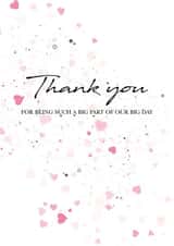 Thank you for supporting us at our wedding created by Gail Grisham