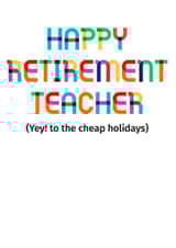Funny Retirement Card - Teacher created by POP FIZZ